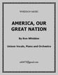 America, Our Great Nation Unison choral sheet music cover